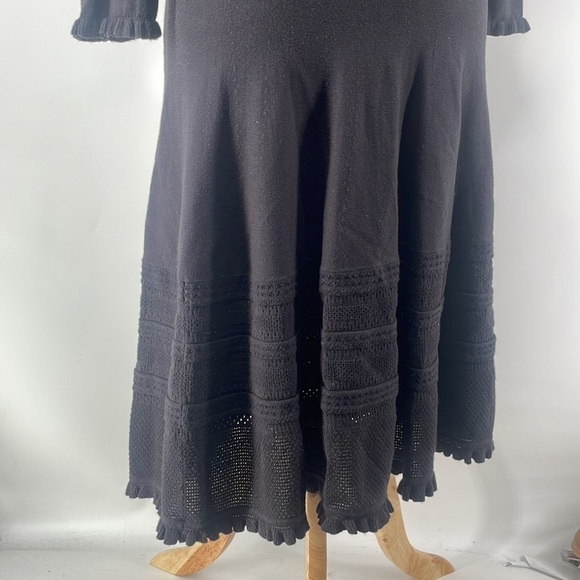 Kate spade new york pointelle
sweater dress academia minimalist black sz xxs - Picture 8 of 13
